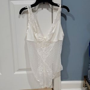 White lace bodysuit